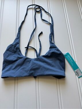 JOLYN Blake Bikini Top Dolphins Blue Athletic Swim Suit XL NEW 2006